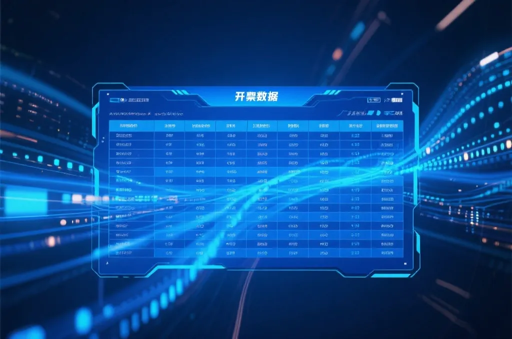 开奖数据结构示意图